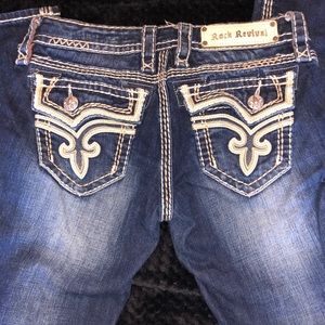 Rock Revival Distressed Bootcut Jeans